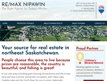 Tablet Screenshot of nipawinrealty.com